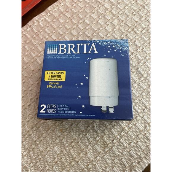 Brita On Tap Replacement Water Filter Cartridge 2 Pk White FF-100 FR-200 - Picture 1 of 6